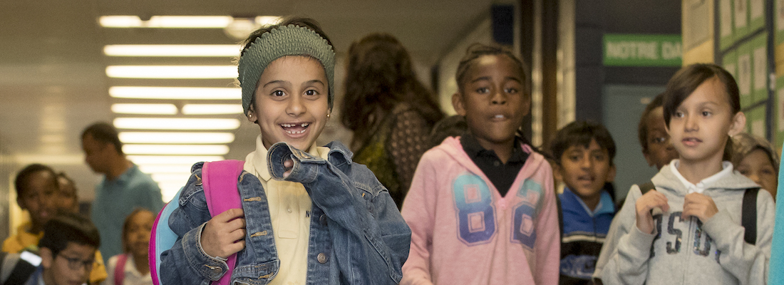 Students in the hallway